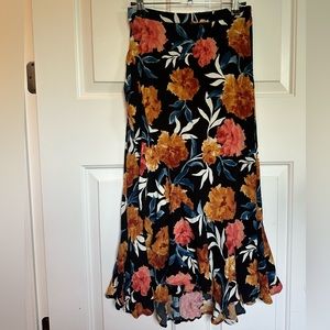 Band of Gypsies Floral Midi Skirt size XS